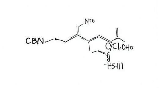 Molekülstruktur von Cannabinol
