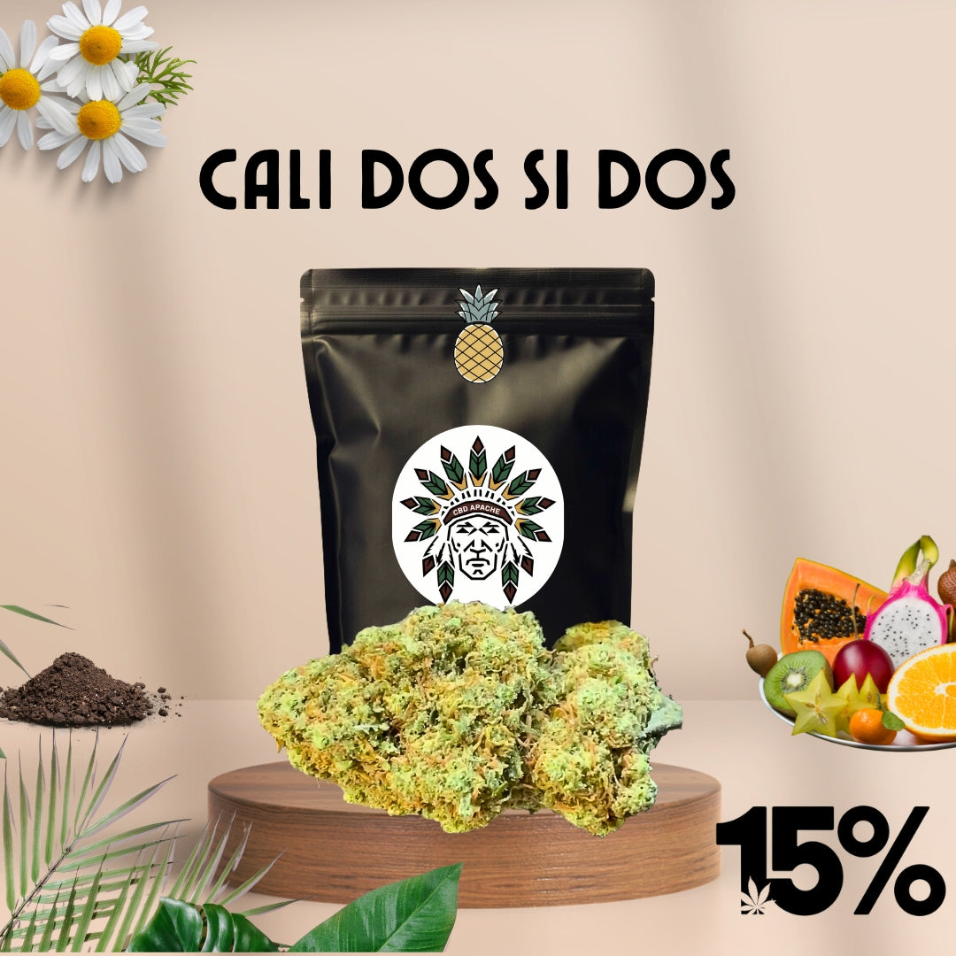 CBD Blüten Sorte: Cali Dos Si Dos - Erdig Tropisch