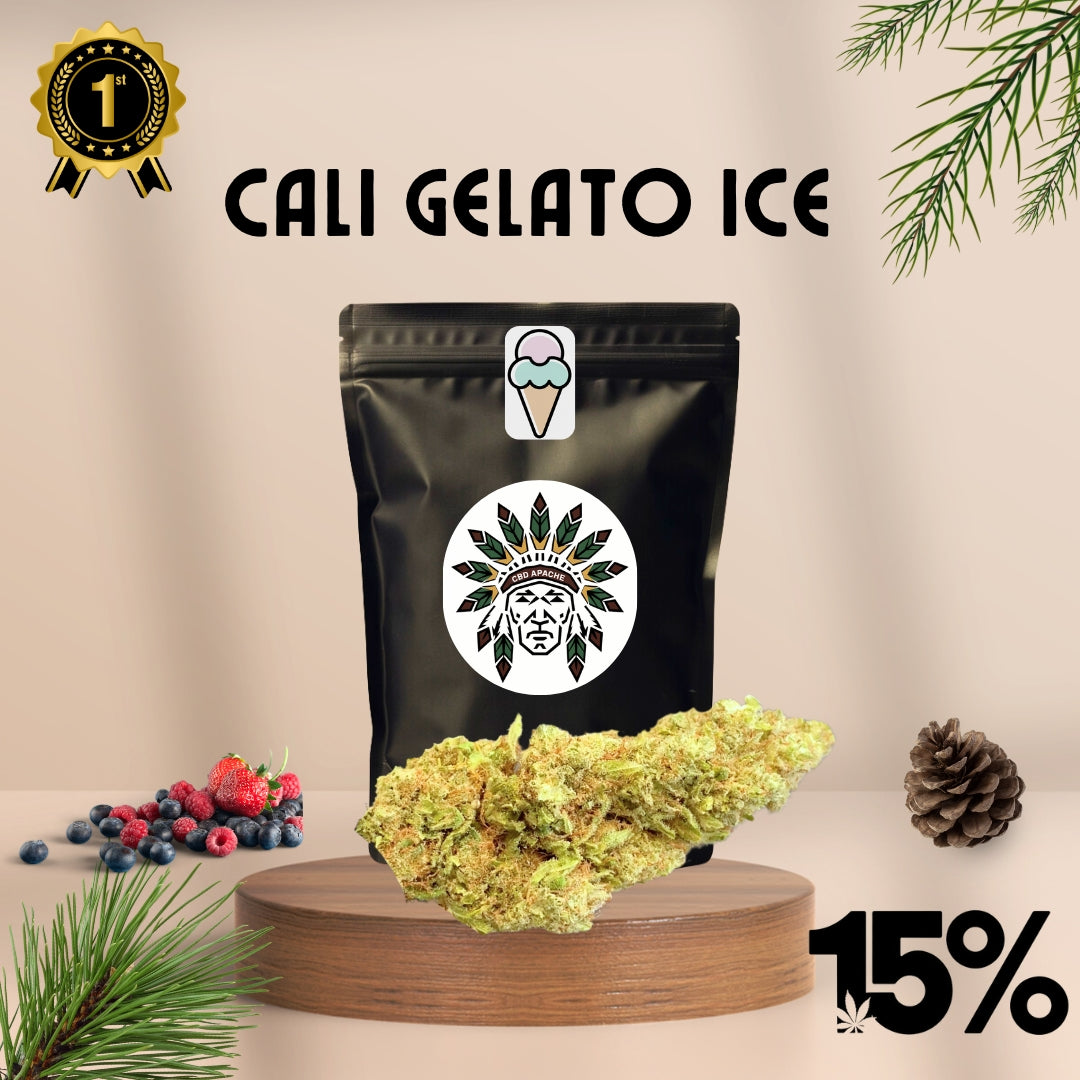 CBD Blüten Sorte: Cali Gelato Ice – Fruchtig Erdig Pinie