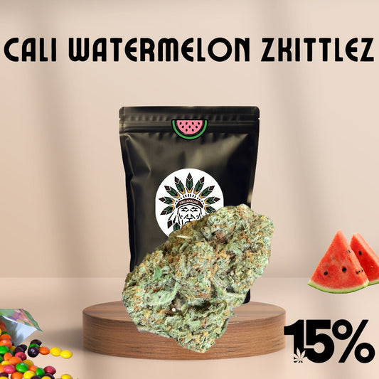 CBD Blüten Sorte: Cali Watermelon Zkittlez - Fruchtig Süßes Aroma